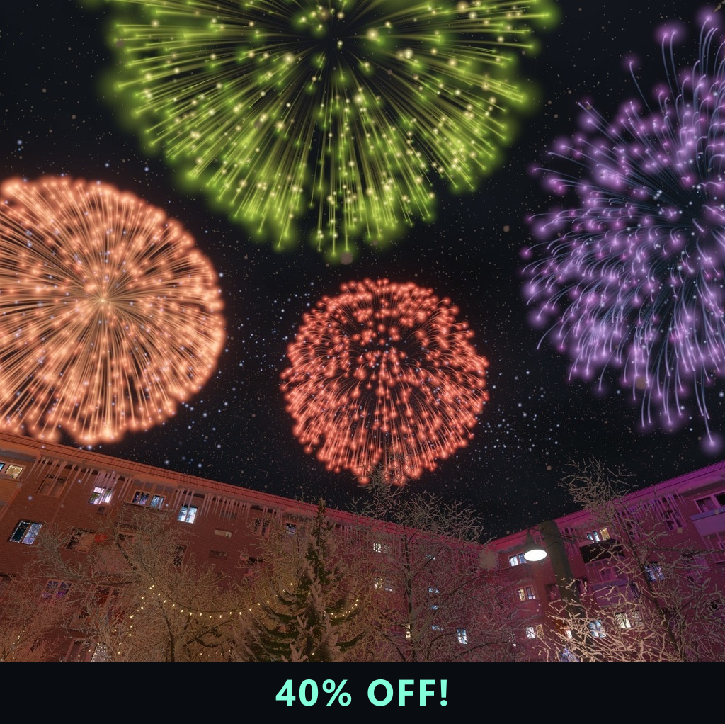 GPU Fireworks — 40% OFF!