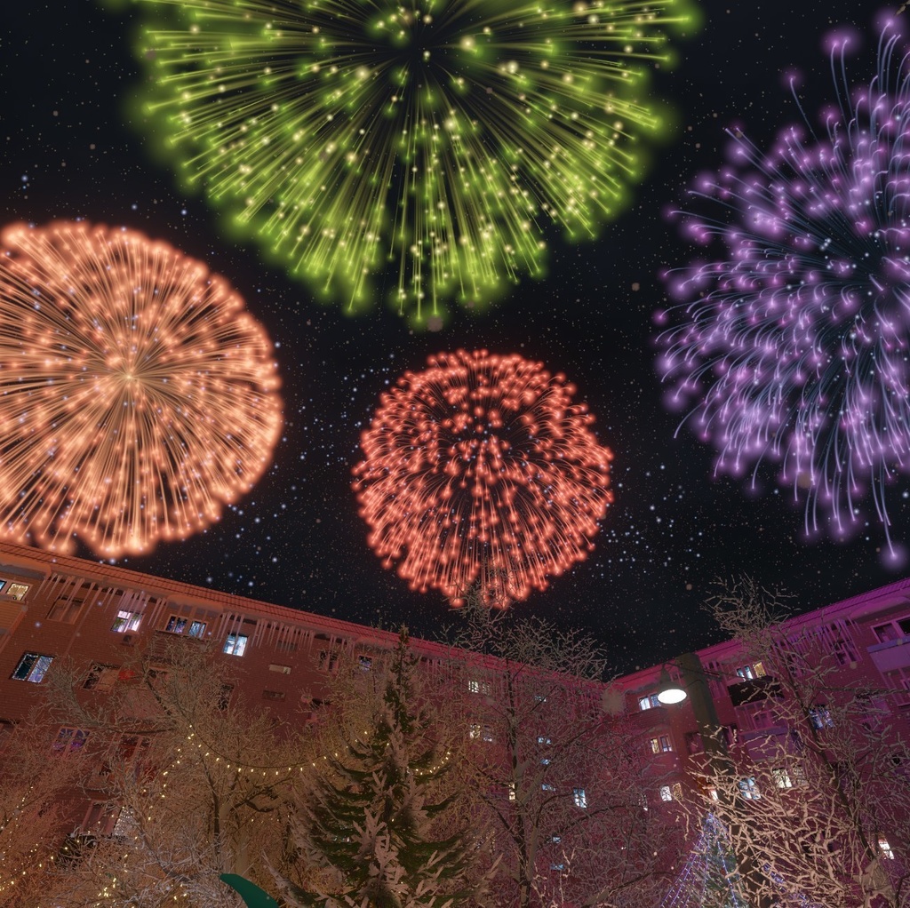 GPU Fireworks