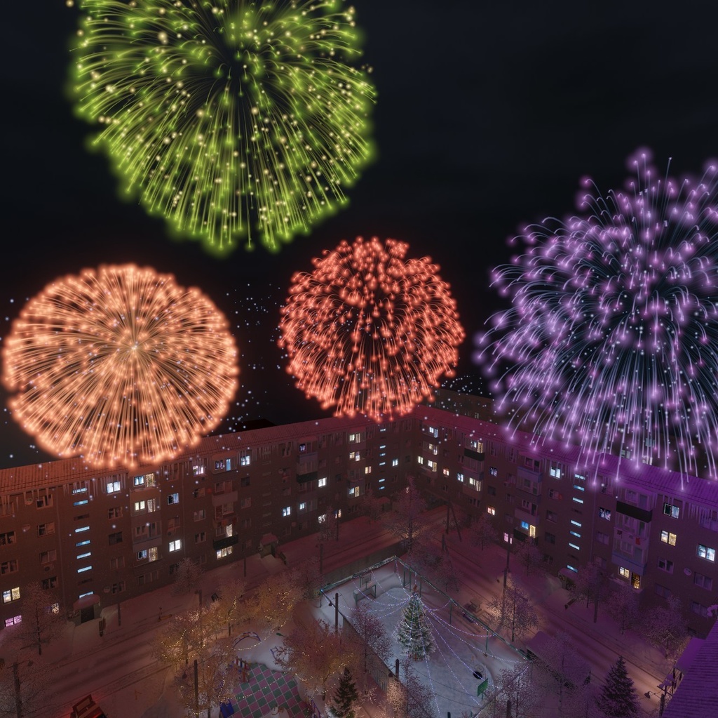 GPU Fireworks screenshot 2